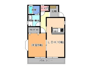 宇都宮駅 バス14分  中御幸町下車：停歩5分 2階の物件間取画像